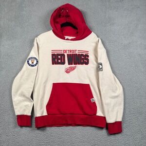Calhoun NHL Detroit Red Wings Retro Premium Hoodie Men's Size M Pullover